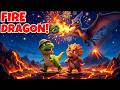 We're Going on a Fire Dragon Hunt! 🐉 | Giant Volcano Monster Hunt for kids