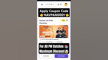 saakaar 3.0 iit jam 2026 batch | pw iit jam batch coupon code | pw saakaar batch coupon code #iitjam