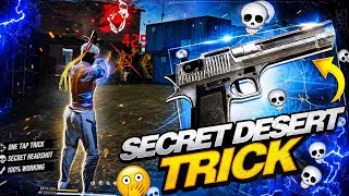 2 SECRET HEADSHOT ☠️ DESERT EGALE TRICKS ONE TAP TRICKS +SETTINGS ⚙️ II FREE FIRE MAX