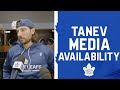 Chris Tanev | Pre Game at Detroit Red Wings | October 11, 2025