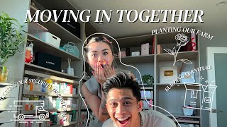 moving in together | OFFICIALLY MOVING IN, moving out of old apartment, roadway, etc.