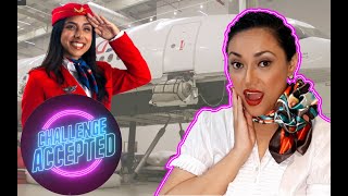 Flight Attendant Reacts to I Tried Flight Attendant Academy | CHALLENGE ACCEPTED @MichelleKhare