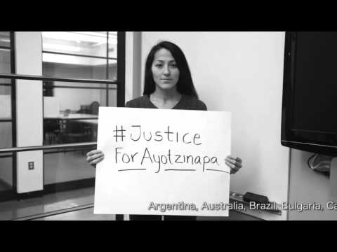 THE WORLD IS WATCHING: students from 43 countries in solidarity with Ayotzinapa