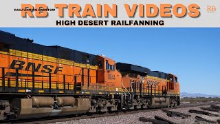 RB Afternoon Train Video BNSF 8260 EB MP 733 NEEDLES SUB