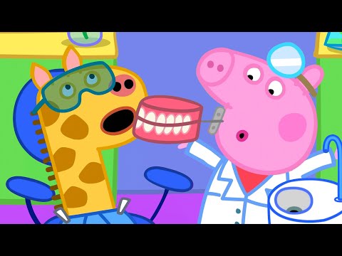 Peppa Pig in Hindi - Dentist - पेपा द डेंटिस्ट  - हिंदी Kahaniya - Hindi Cartoons for Kids