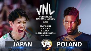 Япония - Польша | Полуфиналы | Волейбол VNL 2023