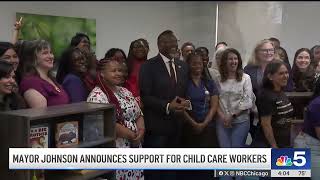 Mayor Johnson announces investment in child care workers