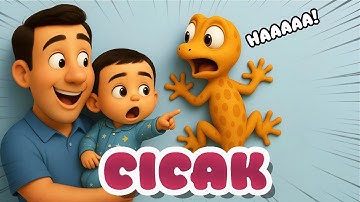 Cicak Cicak Di Dinding! Hisyam Temukan Cicak Raksasa😱🦎 | Lagu Anak Lucu & Edukatif