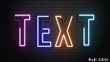 How To Create neon text intro in kinemaster || kinemaster video editing || Name intro