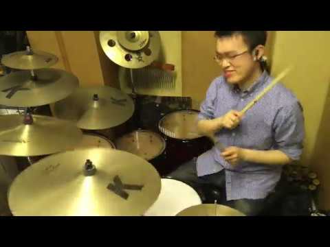 張國榮 - 跨越97演唱會 Live Medley: 戀愛交叉 打開信箱 藍色憂鬱 黑色午夜  Monica Drum Cover