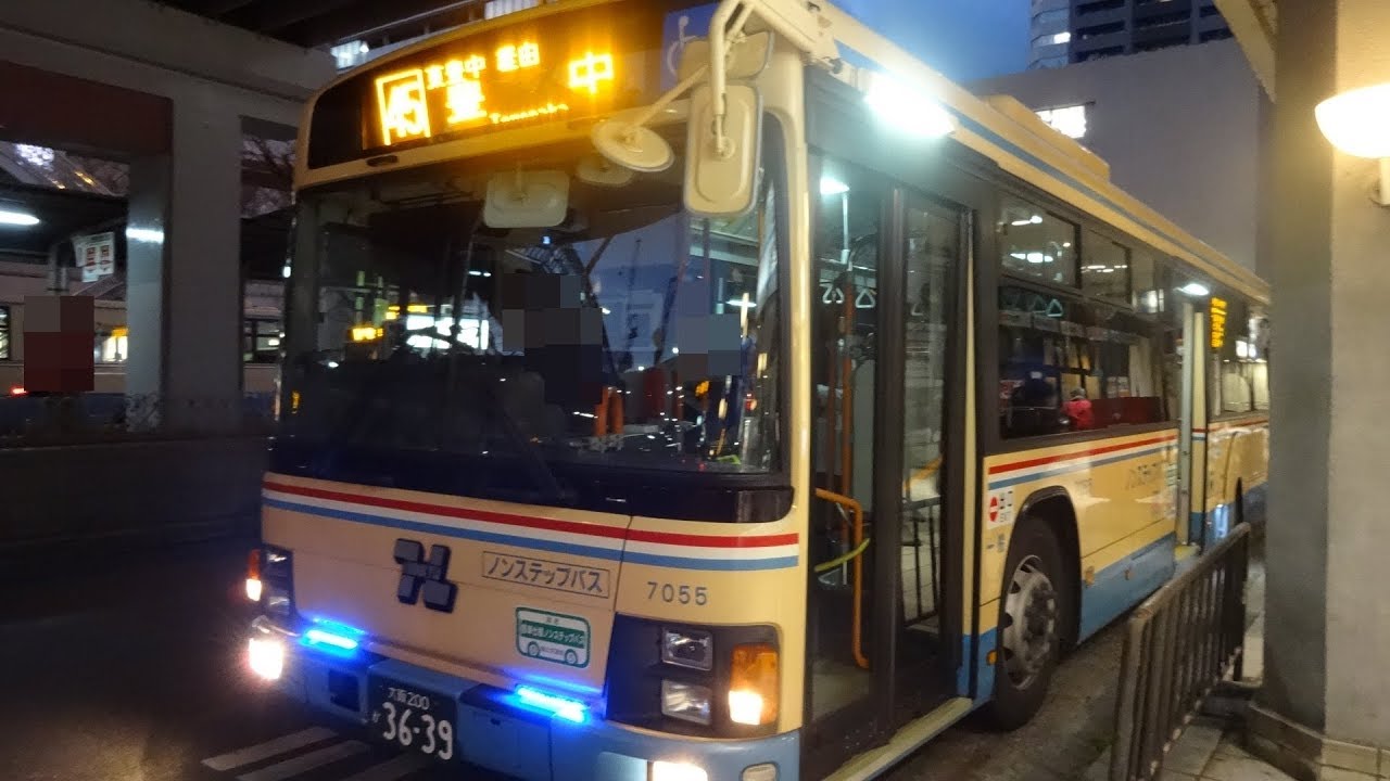 Fhd 阪急バス 7055 Isuzu Erga 45 千里中央 東豊中 豊中 走行音 右側車窓 17 2 14夕方 Youtube