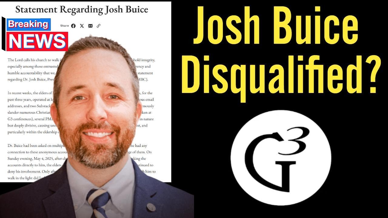 Josh Buice Removed From G3 Ministries
