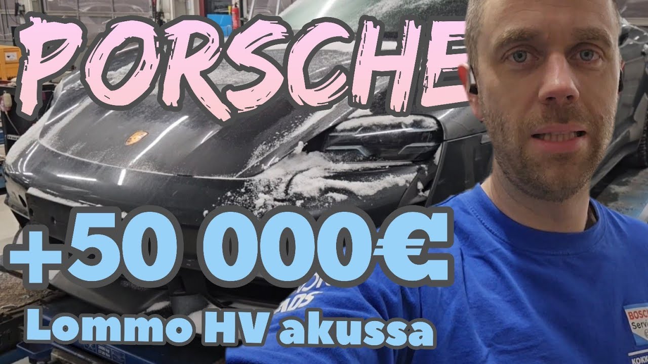 Porsche Taycan HV akun korjausta part1