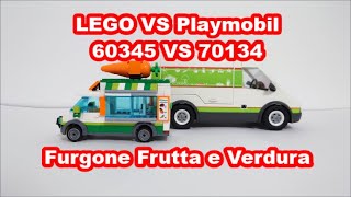 LEGO VS PLAYMOBIL Furgone Frutta e Verdura (60345 VS 70143)