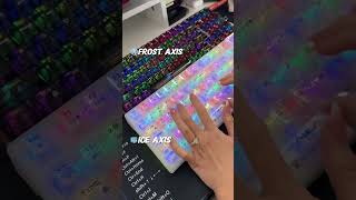 😱😱😱 Sound test on the Aula F98 keyboard! Which one do you like? 👩🏻‍💻⌨️❄️🧊✨