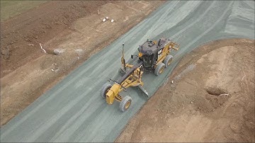 CATERPILLAR 140M GRADER TRIMBLE UTS AND MAVIC PRO PLATNIUM