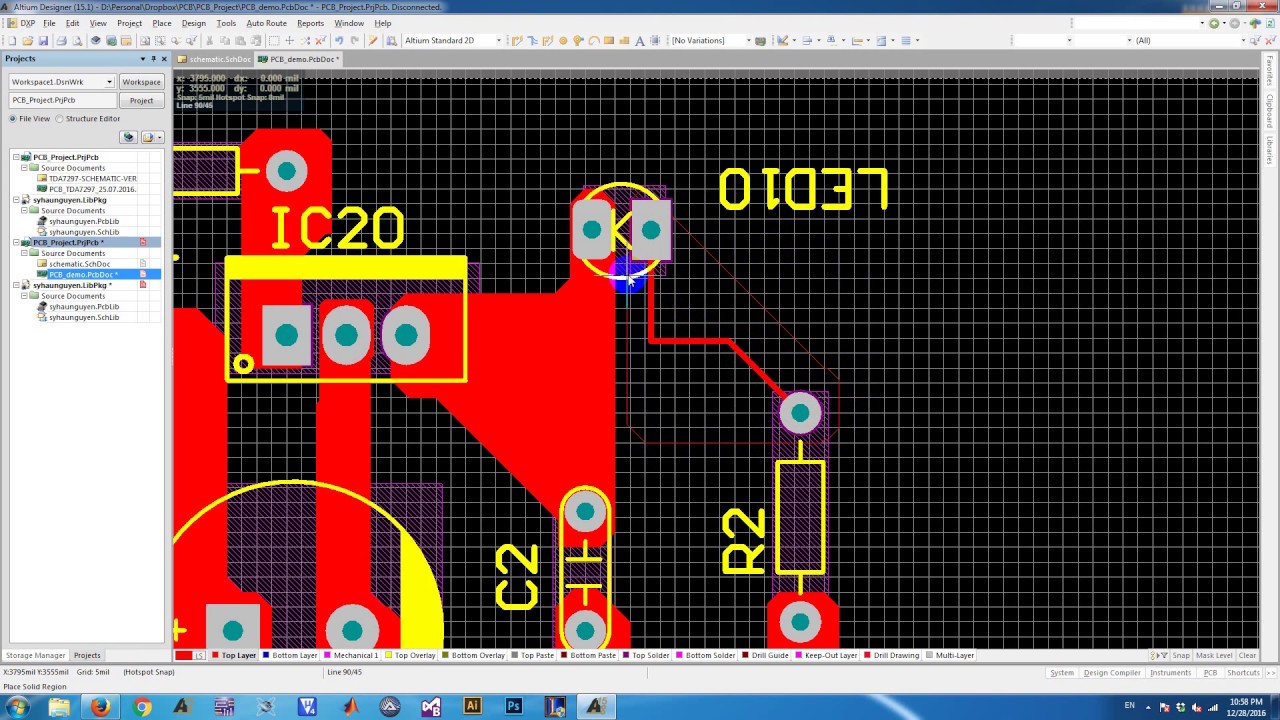 irda altium footprint library