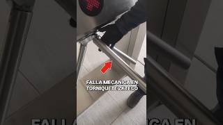 Falla de torniquete ZKTECO......#zkteco #controldeacceso #control #torniquetes #seguridadelectrónica