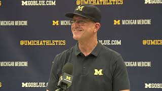 Jim Harbaugh press conference after Michigan win over Ohio State