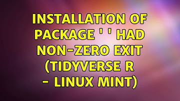 Installation of package 