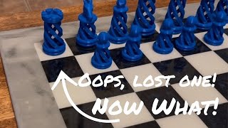 Oops, I Lost a Pawn! 3D Print with Elegoo Printer and Cura Software to Replace Missing Pawn