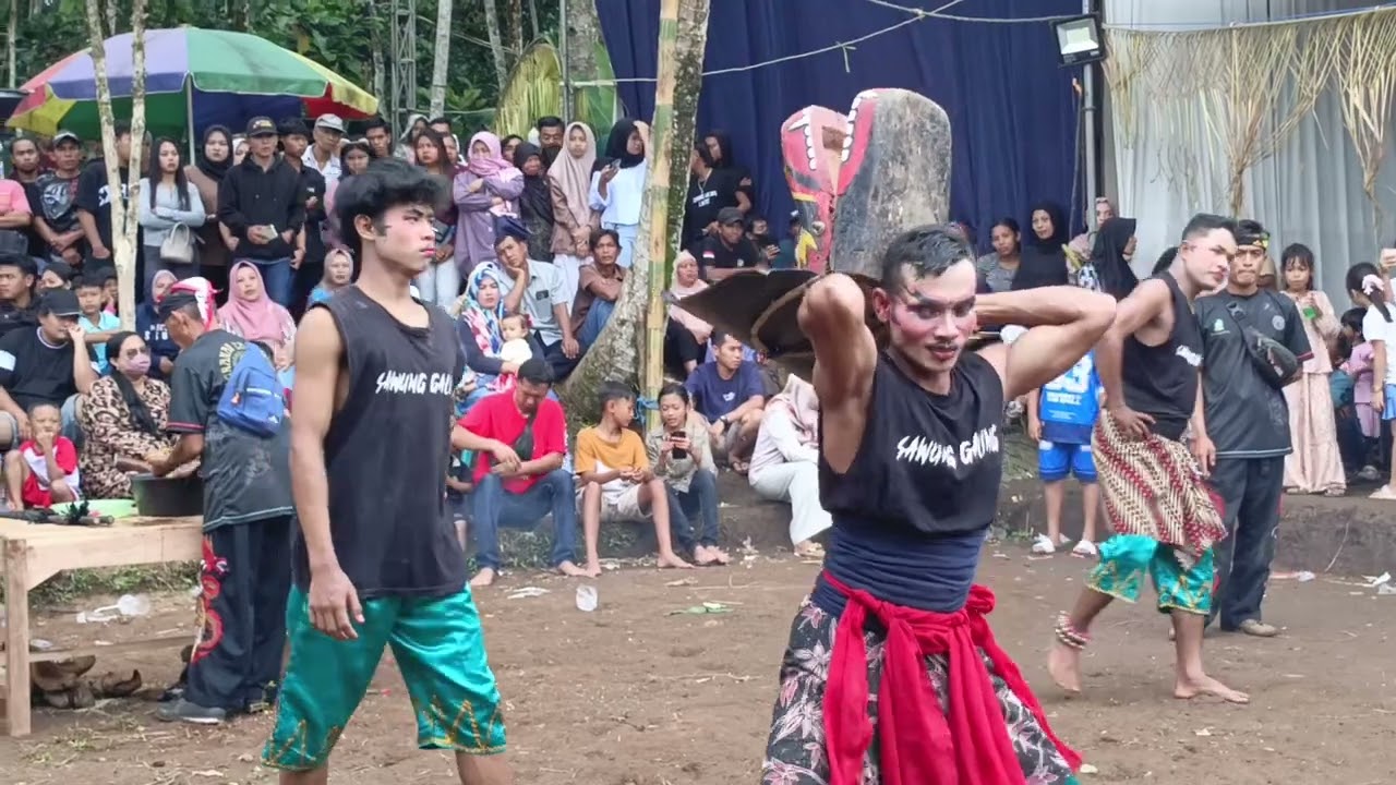 Ganasnya Atraksi Barong Keprok Jaranan Sawong Galeng live desa Panggang kec Gelagah