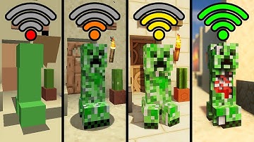 minecraft creeper with different Wi-Fi