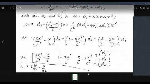 cve448 shape function for 3 nodes bar element