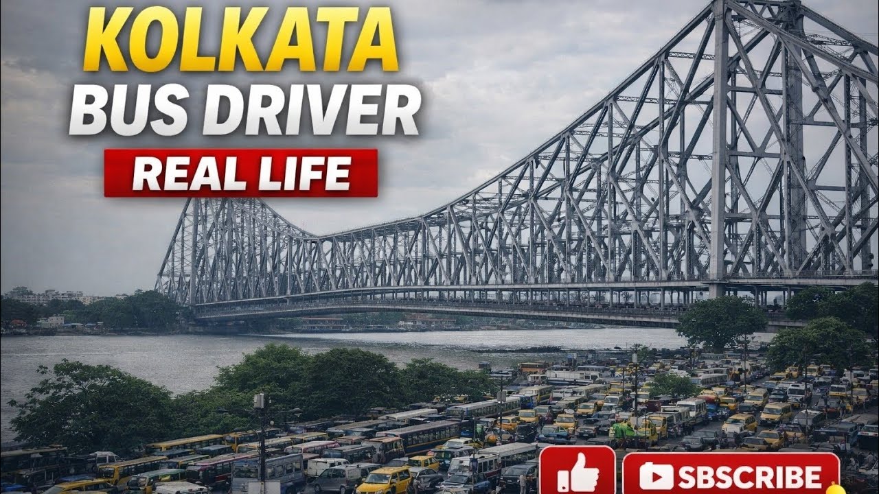 Indian Bus Driver Real Struggle 😢 | Kolkata Road Reality#westbengalDriver#RealLifeIndain#IndainRoad