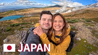 We went to Hokkaido's highest volcano  Hiking in JAPAN