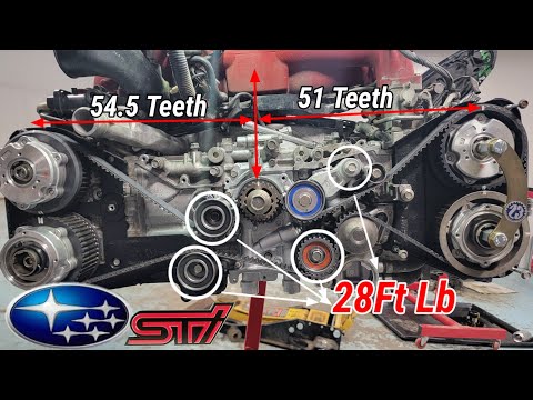 Full D.i.Y Timing Belt Install! 04+ Subaru Impreza Sti 2.5L #automotive #mechanic