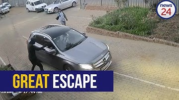 WATCH: Gun-wielding hijackers outsmarted by fast-thinking driver