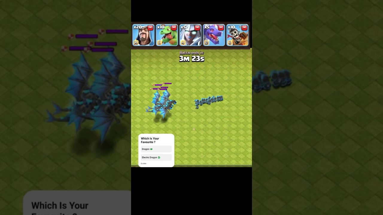 Electro Dragon vs Troops 🤯#coc  #trending #clashofclans #cocshorts #fyp