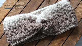 Feathers Ear Warmer Crochet Pattern