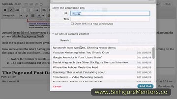 Wordpress Linking 3.1.2 Anchor Text Markdown and More