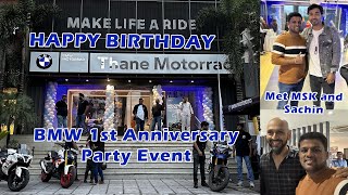 BMW Motorrad Thane 1st Anniversary | Met MSK & Vroom with Sachin and Kappu Sir | Ridographer Tushar