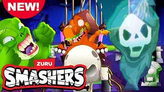 BOOO!!! Enter The Horror House | Smashers |  Dinosaur Cartoon For Kids 🦖 Dino Battles 💥 | NEW