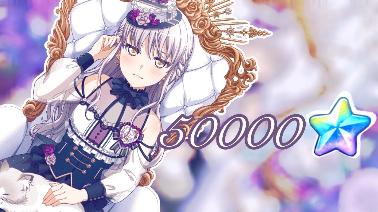 Трачу 50000 звёзд на любимую Юкину  |  Bang dream girls band party gacha