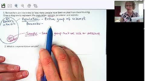 Math 105 Video 3.1a Population, Sample, Parameter, Statistic