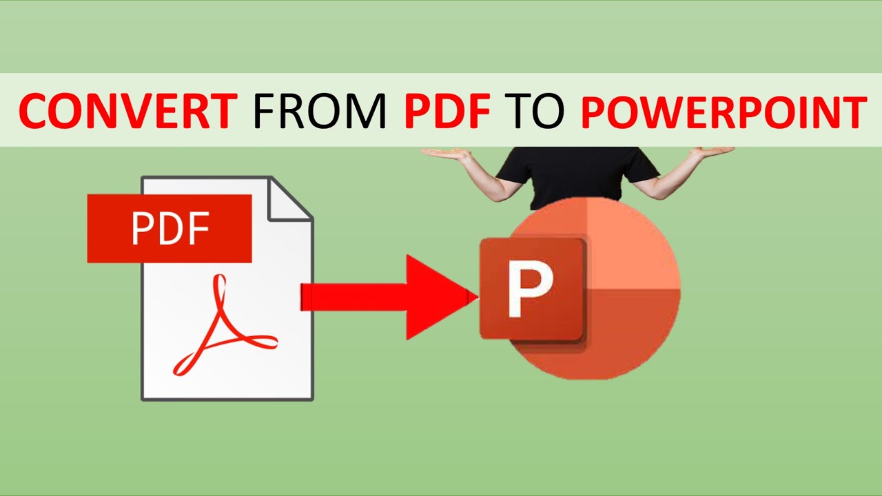 تحويل ملف PDF الى ملف POWERPOINT وكيفية التعديل علية - YouTube