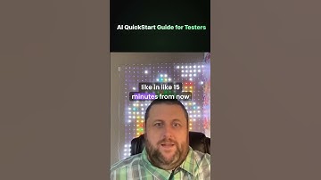 AI QuickStart Intro for Software Testers
