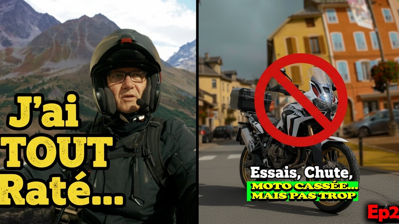 EP2. Alpes Aventure Moto Festival : J'ai TOUT Raté (Essais, Chute, Moto cassée...)