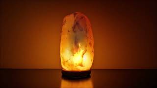 Unique Fireplace Salt Lamp / Night Light - 4 Hours