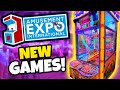 FIRST TIME Playing BRAND NEW Arcade Games at Amusement Expo 2021!