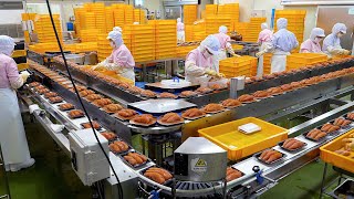 Clean and Healthy! Korean Pollock roe Mass Processing Factory