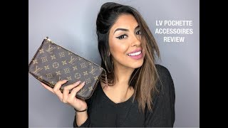LOUIS VUITTON POCHETTE ACCESSOIRES NM REVIEW - YouTube