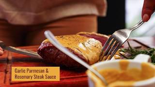 Garlic parmesan & rosemary steak sauce -