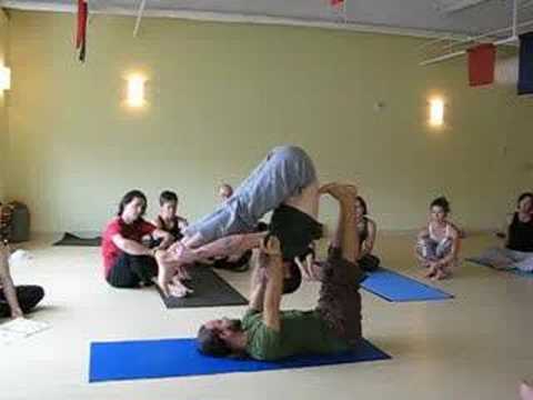 AcroYoga instruction by Jason Nemer & Phil 5 OMtime