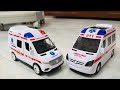 救急車のミニカー走る☆緊急走行テスト☆坂道走る｜ Ambulance miniature car runs! Emergensy driving test