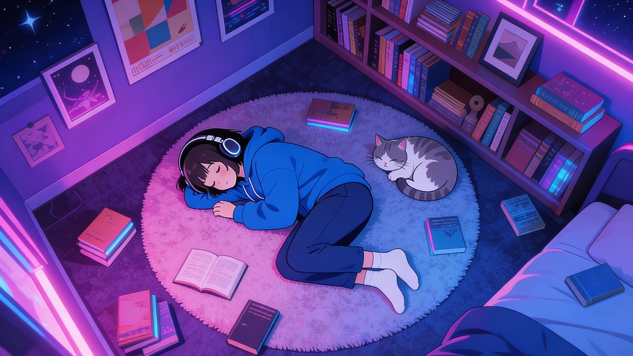 too tired to study 🛌 relaxing lofi radio to sleep/chill